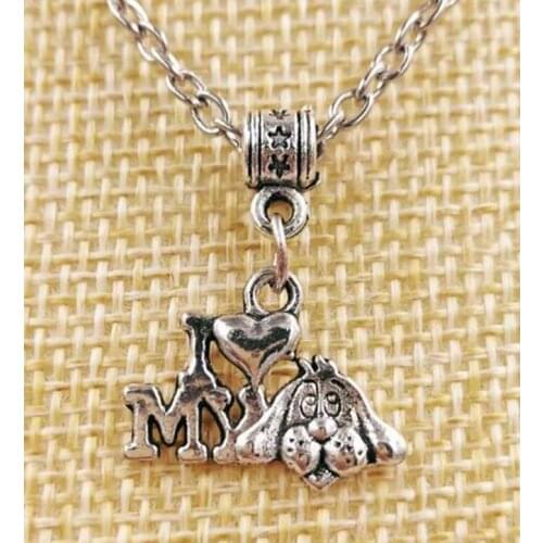 Vintage Mixed Dachshund&Labrador&poodle&Greyhound Dog&Pug Dog Puppy Pendant Necklace Jewelry Best Friend Holiday Gift