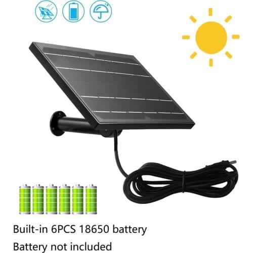 Outdoor 8W Solar Panel Built-in Rechargeable Battery Powered IP Camera Hunting Camera Waterproof Charged DC 5V/1A Mobile power