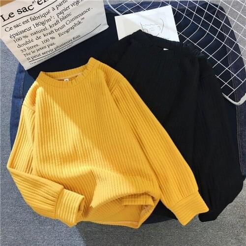 Knitted Sweater O Neck Women Winter Autumn 2019 Long Sleeve Female Loose Ladies Tops Womens Pullovers Pull Femme TopsG723