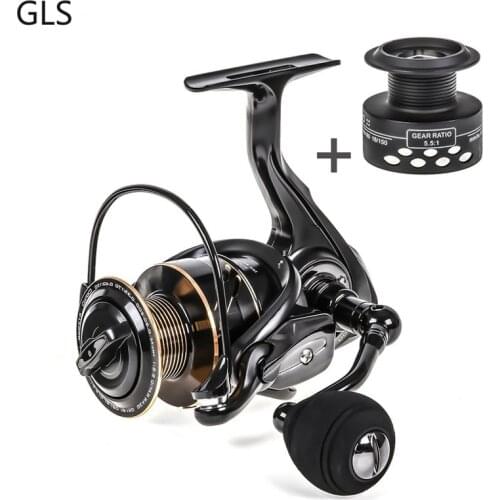 High Quality Double Spool Fishing Reel High Speed Aluminum Spool Spinning Reel All Metal Handle Carp Fishing Accessories