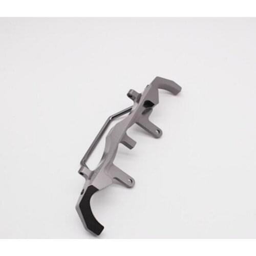 WPL C14 C24 RC Car spare parts Upgrade metal front bumper + simulation pedal