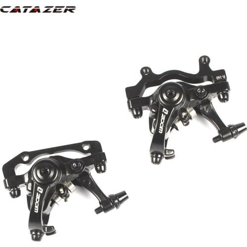 Aluminum Alloy Bicycle Rear Disc Brake Black Mountain Road MTB Bike Mechanical Caliper Disc Brakes Cycling Double Brake