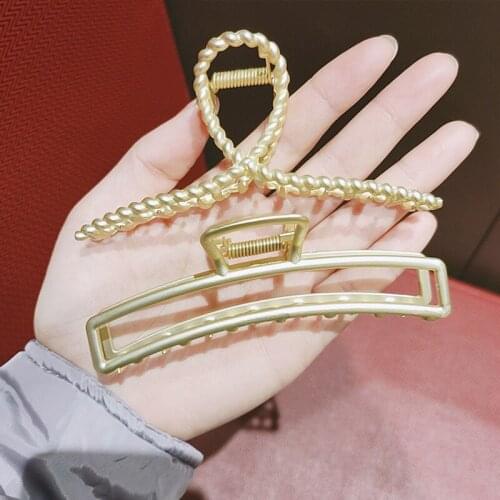 Women Girls Cute Heart Hollow Geometric Gold Alloy Hair Claws Sweet Headband Hair Clips Hairpins Fashion Hair Accessories