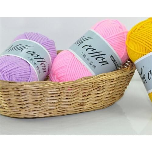 2pcs 100g Warmth Milk Cotton Baby Wool Yarn Sewing Hand Knitting Yarn Knit Blanket Yarn Hats Scarves Crochet Thread FZ347