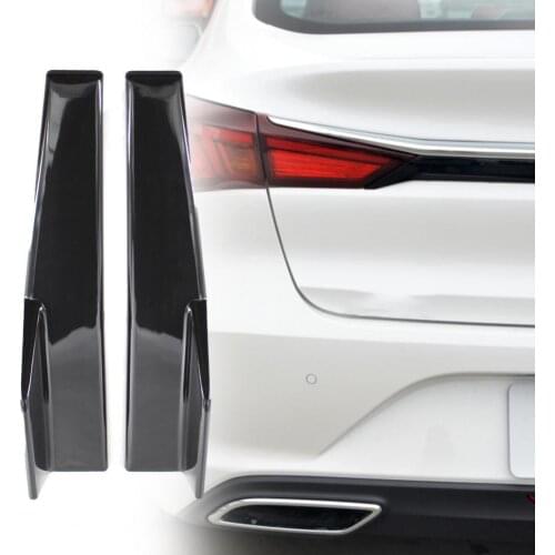 2Pcs Guard Deflector Sturdy Wear-resistant ABS Car Auto Rear Bumper Lip for Saloon Car Protective Accessories