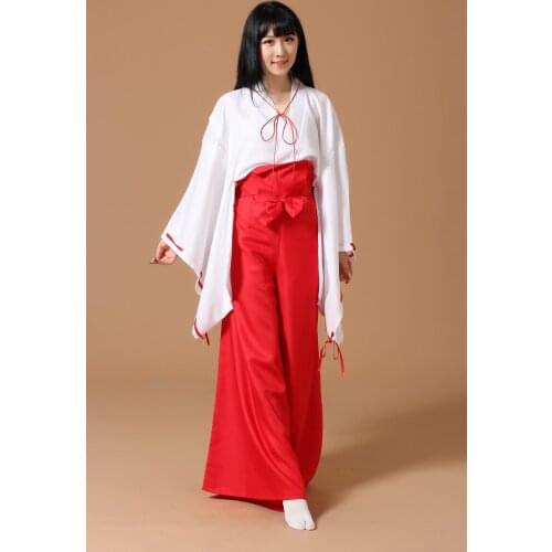 2015 Fashion Halloween Costume Inuyasha Costume For Girl Kikyo Clothes Women Clothes