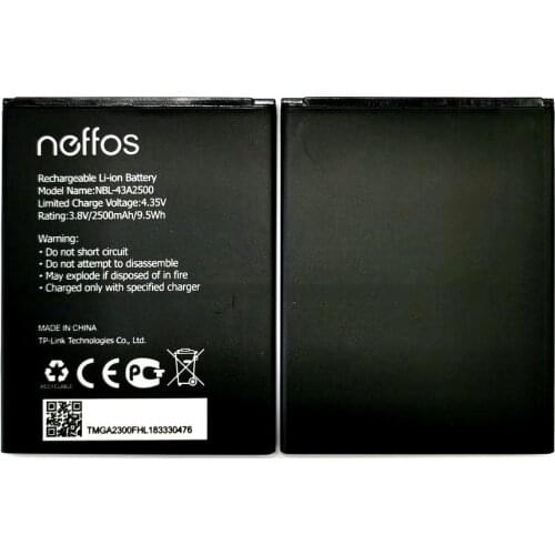 New 2500mAh NBL-43A2500 Battery For TP-Link Neffos C7s TP7051A TP7051C Rechargeable Li-polymer Batteries + Tracking Code