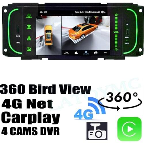 Car Audio Navigation GPS Stereo Carplay DVR 360 Birdview Around 4G Android For Chrysler Concorde Sebring For Dodge Intrepid
