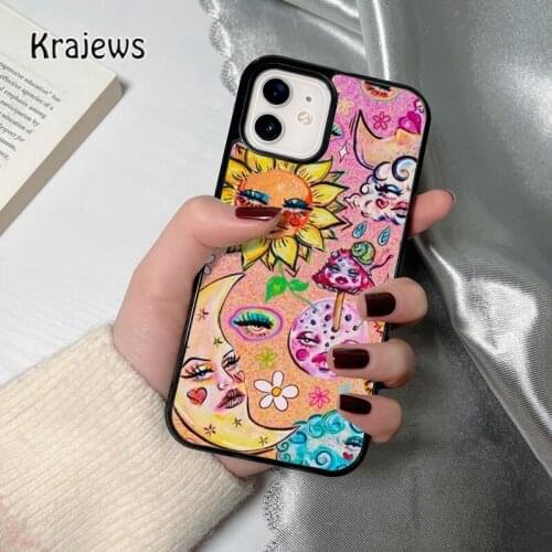 Krajews Moonshine coque Phone Case for iPhone 12 mini 5 6S 7 8 PLUS X XS XR 11 PRO MAX SE 2020 Back Cover Funda Shell