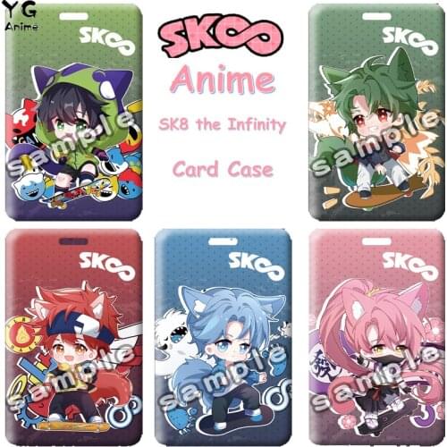 Anime SK8 the Infinity Card Case Figure Cosplay Reki Kyan Langa Hasegawa Miya Cheery Blossom Key Ring Fans Collection Props Gift