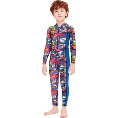 Kids Boy Wetsuits Professional Thickness UV Protection Warmmer Diving Suits Childrens Student Swimwear Diving Surfing Clothes
