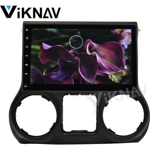 For Jeep Wrangler 2011 2012 2013 2014 Android car GPS navigator stereo radio video player Tesla style auto multimedia player FM