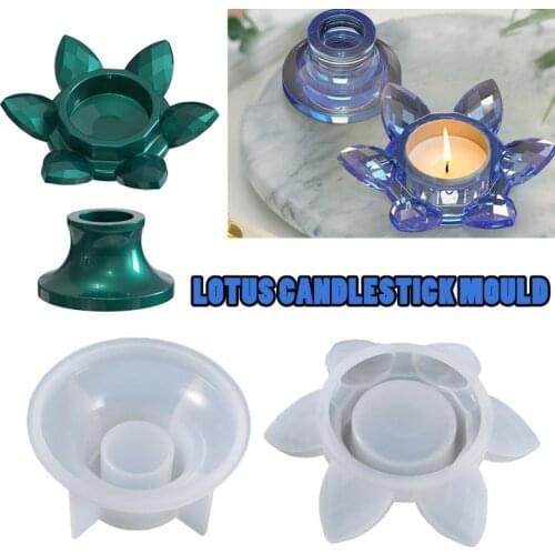 Tealight Holder Mould Silicone Flower Light Mold Candle Holder Mould Resin Epoxy Casting Making Tool Handmade Craft Homedecor