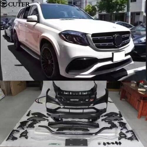 X166 GLS400 GLS63 AMG style Car body kit PP Unpainted front Rear bumper for Mercedes Benz X166 GLS500 GLS63 AMG body kit