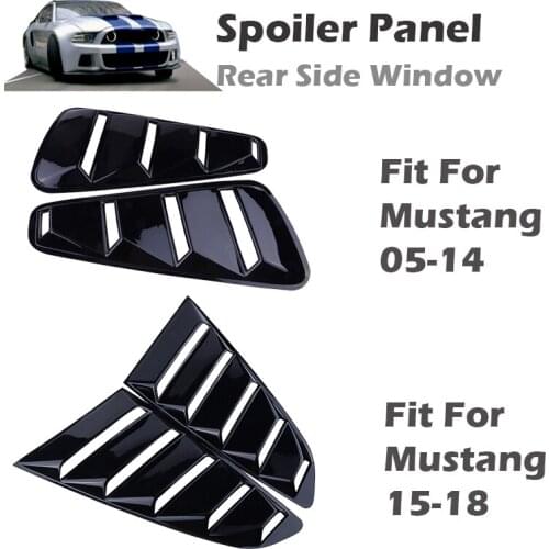 Louvers Spoiler Panel Rear Side Window Cover Quarter Window Fit For Ford Mustang 15-18 / 05-14 Car Accessories Replacement