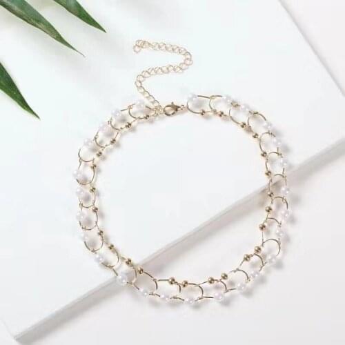 Charming Female Pearl Pendant Choker Necklace Elegant Womens Wedding Party Fashion Accessories Creative Jewelry Girl Gifts