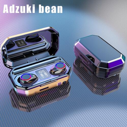 Original TWS Wireless Bluetooth Headphones IPX7 Waterproof 3500mAh 9D Stereo HIFI Headset LED Display Music Sports Earphone 2021