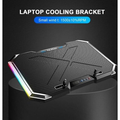 Notebook Radiator Air Cooler Laptop Stand With 6 Fans Computer Cooler Fan Base Mute Suitable For 14-18 Inch Cooling Pad