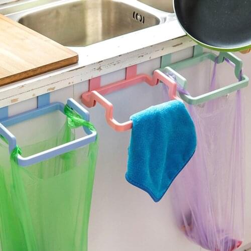 Kitchen garbage bag holder 2019TOP Portable Kitchen Trash Bag Holder Incognito Cabinets Cloth Rack Towel Rack holder Accessories