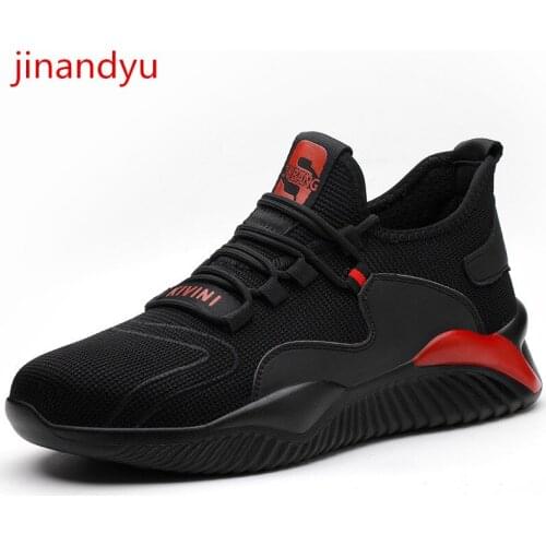 Steel Toe Shoes Work Safety Boots Breathable Anti Smash Anti Piercing Working Sneakers Lightweight Comfy Safty Boots for Men