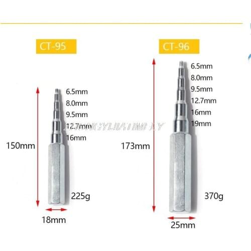Manual copper tube expander, flaring 6-19mm, tube riser, refrigeration repair tool