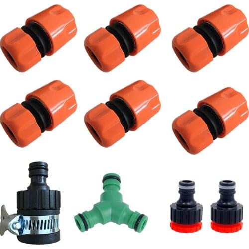 Hose Connector Fitting Set,including Hose End Quick Connector, 2in1 Threaded Tap Connector, Hose Y Splitter Connector,Spares Kit