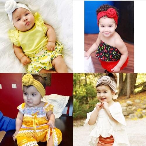 Cotton Turban Headband Enfeites De Cabelo Infantil Accessories Wholesale Head Band Hair