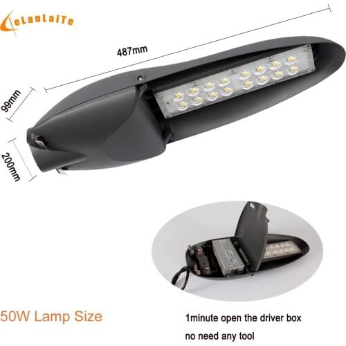 Glite 2pcs/lot 50w 100w 150w cobra led street light led parking lot light with high lumen 150lm/w and IP65 Waterproof