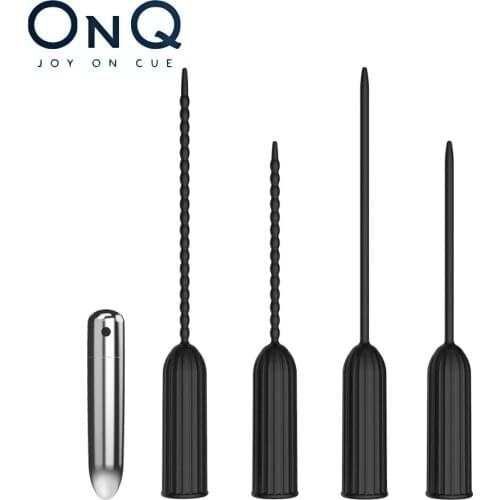 10frequency Soft silica vibration pull bead Horse Eye Stick Penis massage urethral plug stimulation urethra masturbat penis plug