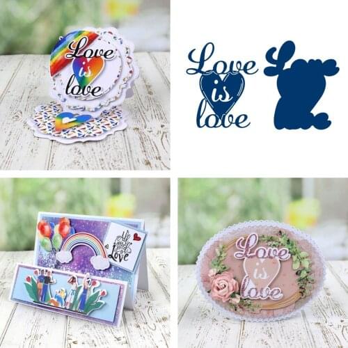 Heart shape and monogram Cutting Dies Scrapbook Diary Decoration Stencil Embossing Template DIY Greeting Card Handmade 2021New