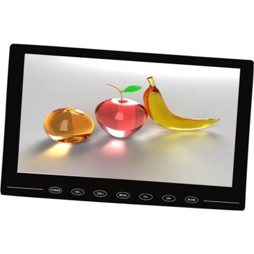 9 Inch Touch Screen 2CH Input TFT Monitor For CCTV Camera
