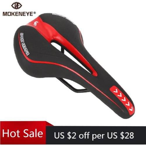 Shock Absorbing Bike Saddle MTB Road Bicycle Seat Cushion Gel Extra Soft Hollow Cycling Race Seat for Men Women Mountain Bike