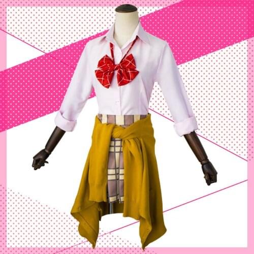 Anime citrus cosplay Aihara Yuzu cos Halloween party set cosplay Daily school uniform costume Sweater+shirt+skirt+tie+socks