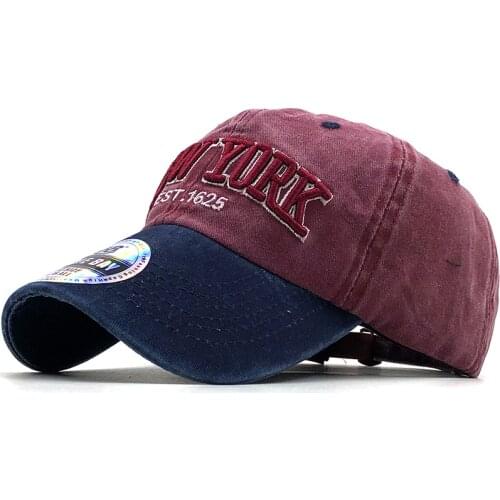 New Cotton Men Baseball Cap for Men Snapback Hat New York Embroidery Bone Womens Cap Gorras Casual Casquette Baseball Hats