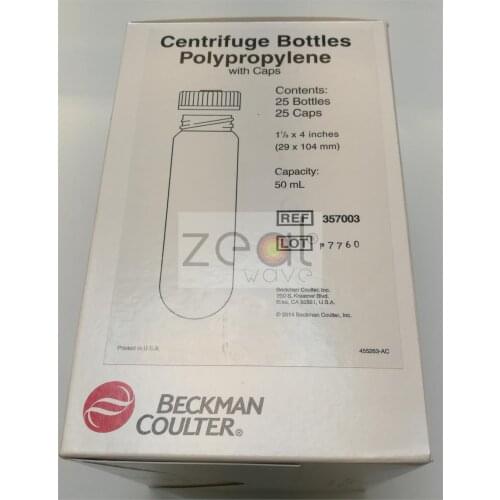 FOR Beckman Coulter Item No. 357003 50 mL Centrifugal bottle with sealing cap