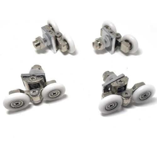Shower Double Door Wheels 23mm Shower Door Rollers 4pcs