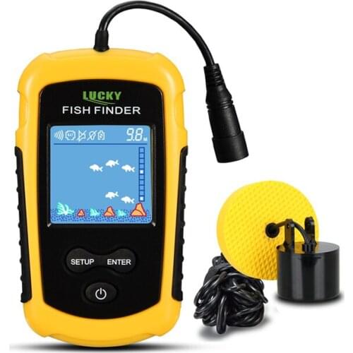 FFC1108-1 Alarm 100M Portable Sonar Fish Finders Fishing lure Echo Sounder Fishing Finder Fish bite alarm Lake Sea Fishing