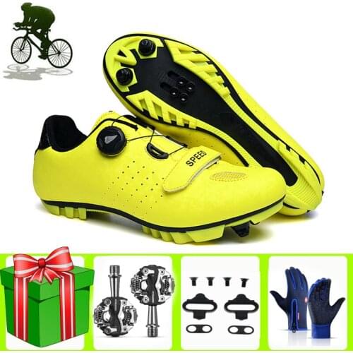 Sapatilha Ciclismo MTB Self-locking SPD Cycling Shoes Mountain Bike Men Sneakers Women Professional Bicicleta Carretera