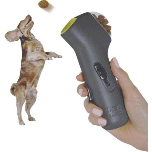 Dog Food Reward Ball Launcher Throwing Launcher Dog Training Toys Funny Durable Puppy Snack Feeder Dispenser Perros Accesorios