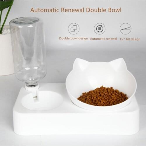 Cute Cat Food Bowl Transparent Cat Water Dispense Sphinx Cat Bowl Dropshipping Center Pet Dog Feeding Bowl Kitten Water Dispense