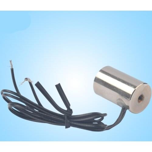 Miniature Suction Cup Electromagnet P16x25 Disk Small Cylindrical Iron 12V 24V 2.4W 20N