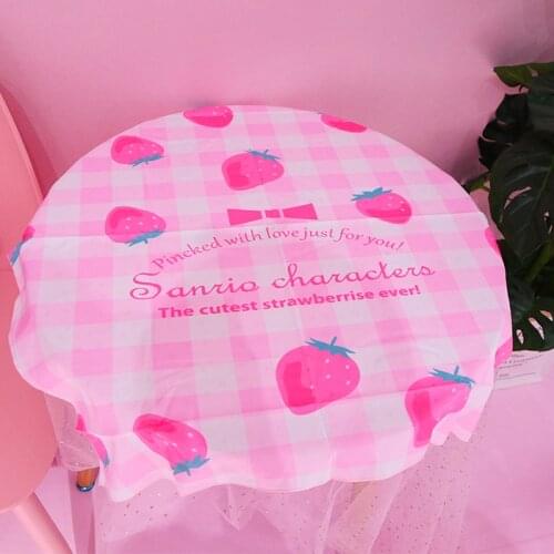 Multi-Functional Home Cover cloth tablecloth Linen Squre Table cloth Strawberry Pastoral Style cover towels