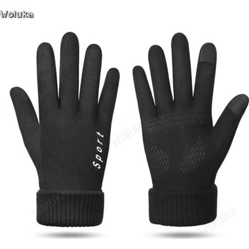 Motorcycle gloves winter plus velvet thickening cold warm non-slip touch screen gloves men riding outdoor CD50 Q02