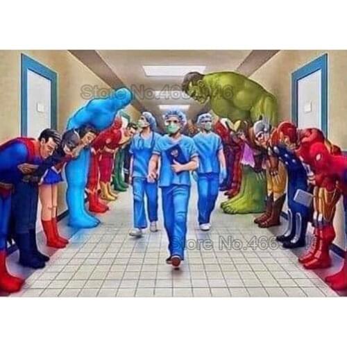 5D DIY diamond painting Doctors Full square/round Embroidery Pattern 3D Cross stitch kits mosaic wall stickers RS1479