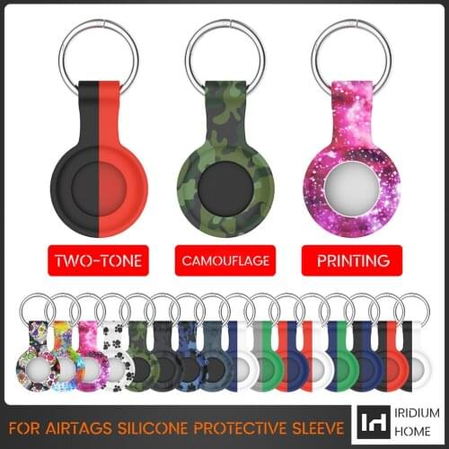 New For Apple Airtags Case Silicone Protective Sleeve Cover Keychain Airtags-tracker Silicone Case For Airtags Accessories