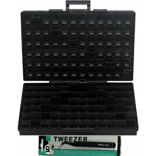 AideTek ESD Safe SMD Storage IC Box Bins Anti-statics SMT Organizer Transistor Electronics Storage Cases & Organizers BOXALLAS