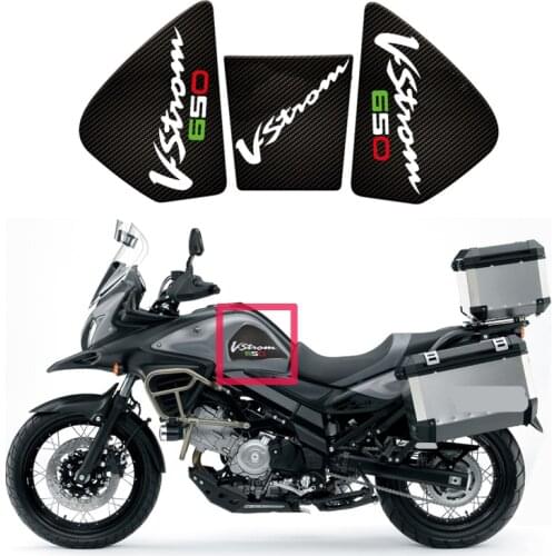 For SUZUKI V-Strom 650 DL650 V-strom650 DL 650 VStrom Motorcycle Anti-slip Tank Pad Sticker Pad Side Gas Kneepad Protector 3D