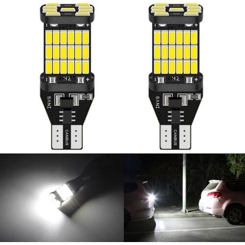 2pcs W16W T15 T16 LED Bulbs Canbus Error Free LED Backup Reverse Lights 921 912 W16W LED Bulbs Car Reversing Lamp Xenon White