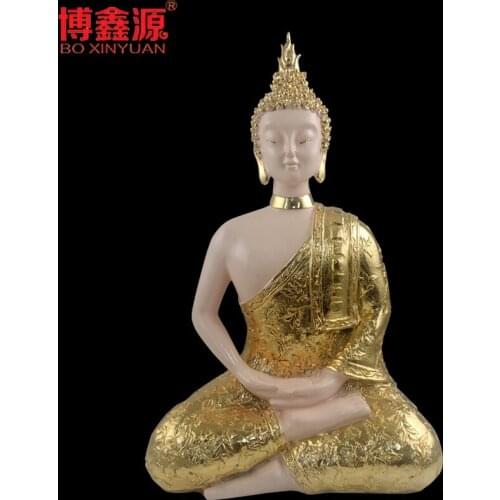 Porch Buddha ornaments Southeast Asia Zen home decoration Thailand sitting Buddha crafts Yoga Club soft