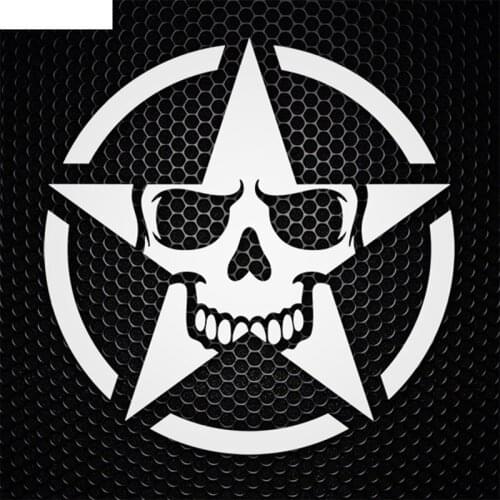Personalized Military Skull Motorcycle Star Helmet Decals Car Sticker Vinyl Decals Motorcycle Accessories Stickers